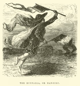 De Huyfalla, of man-vogel door Edouard Riou