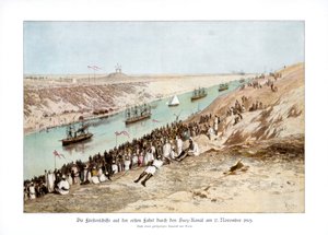 De inauguratie van het Suezkanaal, 17 november 1869, 1900 door Edouard Riou