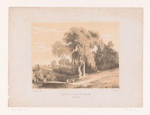 Landschapsstudie door Edouard Taurel