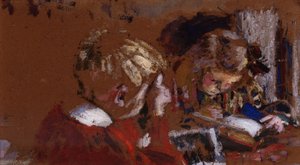 Kinderen Lezen door Edouard Vuillard