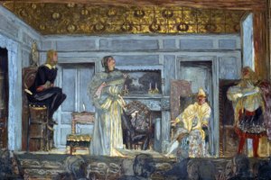 Decors van de ingebeelde zieke door Molière door Edouard Vuillard