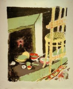 De haard door Edouard Vuillard