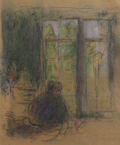Madame Vuillard bij het raam, 1915 door Edouard Vuillard