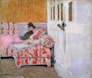 [Op de bank De witte kamer, 1890-1893 door Edouard Vuillard