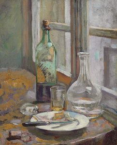 Stilleven met fles en kruik, c.1889-1890