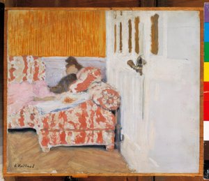 Op de sofa (De witte kamer)