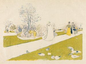 De Tuilerieëntuin door Edouard Vuillard
