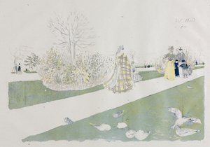 De Tuilerieëntuin door Edouard Vuillard