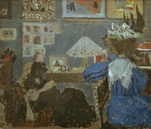 De vrouw in blauw, 1890