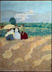 De openbare tuinen: Het gesprek (detail) door Edouard Vuillard