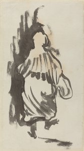 Wandelende figuur van achteren gezien, ca. 1894