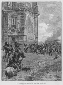 De revolutie van Palermo in 1820 door Edouardo Matania