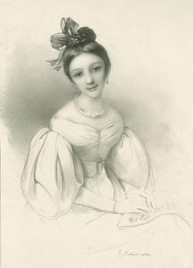 Portret van Clara Wieck-Schumann 1819-1896