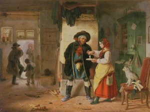 Een verwarmend borreltje, meneer!, 19e eeuw door Eduard Gustav Seydel