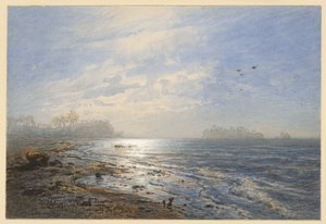 Kust van Birma door Eduard Hildebrandt