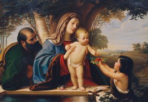 Heilige Familie met Johannes de Doper als kind
