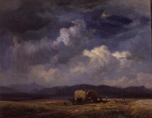 Graan dragen door Eduard Schleich