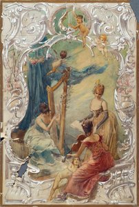 Zang (ontwerp voor een muurschildering in het Varieté Ronacher, Wenen) door Eduard Veith