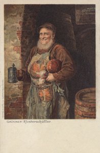 Der Klosterschaeefler: monnik met een bierpul en zijn lunch