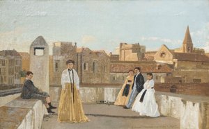 Het terras door Eduardo Dalbono