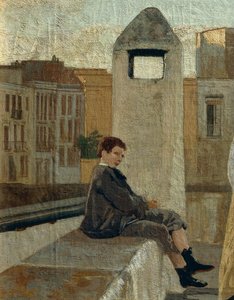 Het terras (detail)