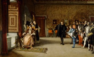 Juan de Austrias presentatie aan Keizer Carlos V in Yuste, 1869