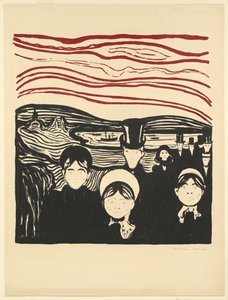 Angst door Edvard Munch