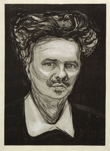 August Strindberg door Edvard Munch