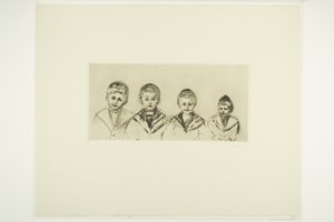 De vier zonen van Dr. Linde door Edvard Munch