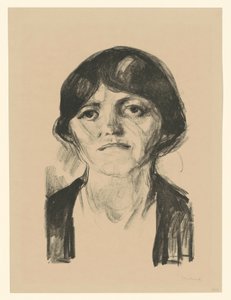Vrouwenhoofd door Edvard Munch