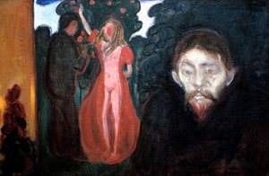 Jaloezie, 1895 door Edvard Munch