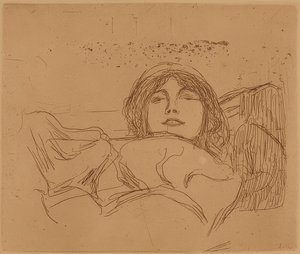 Jonge vrouw door Edvard Munch