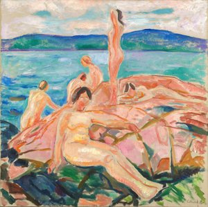 Midzomer door Edvard Munch