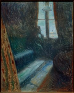 Nacht in Saint-Cloud door Edvard Munch