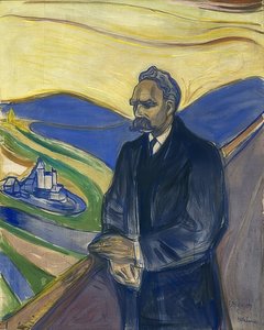 Portret van Friedrich Nietzsche. 1906 door Edvard Munch