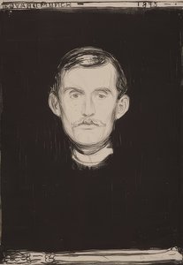 Zelfportret door Edvard Munch