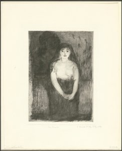 Studie van een model door Edvard Munch