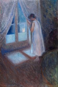 Het meisje bij het raam door Edvard Munch