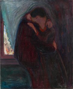 De kus door Edvard Munch