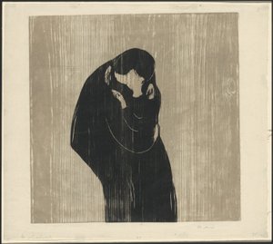 De Kus IV door Edvard Munch