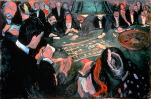De Roulettetafel in Monte Carlo, 1903 door Edvard Munch