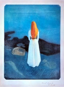 Jonge vrouw aan de kust, 1896