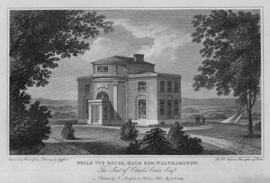 Belle Vue House, Hale End, Walthamstow, de residentie van Charles Cooke door Edward (after) Gyfford