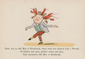Er was een Oude Man uit Blackheath, wiens hoofd was versierd met een Krans door Edward (after) Lear