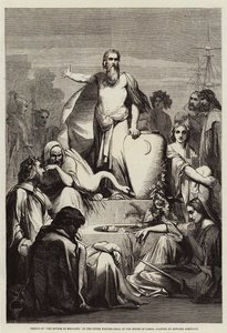 Fresco van De Rivieren van Engeland, in de Bovenste Wachtzaal van het Hogerhuis