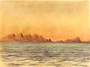 Zonsondergang, Simons Bay, Zuid-Afrika