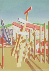 Een Sussex-bypass door Edward Alexander Wadsworth