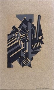 Bradford: Uitzicht op een stad, ca. 1914 door Edward Alexander Wadsworth