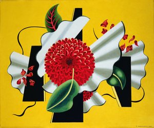 Dahlia door Edward Alexander Wadsworth