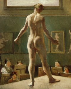 Mannelijke figuur staand door Edward Alexander Wadsworth
